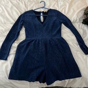 Dark blue, sparkly, timber, medium size from Charlotte Russe.